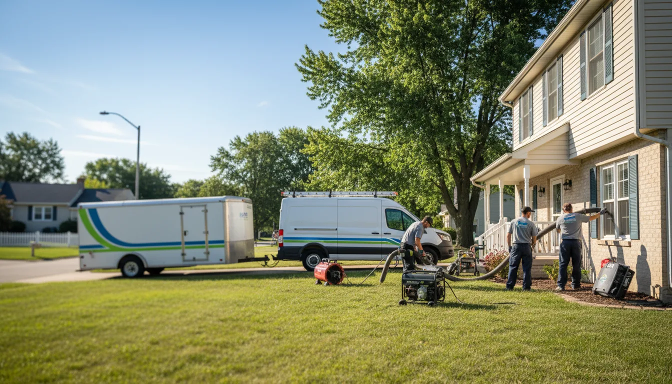 Flooded Basement Restoration And Cleanup With Repair in Butler, IN near me